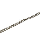Mild Steel Chains (1 Meter) 3.5x3 MM Link Size For Jewellery Making Twist Silver Color